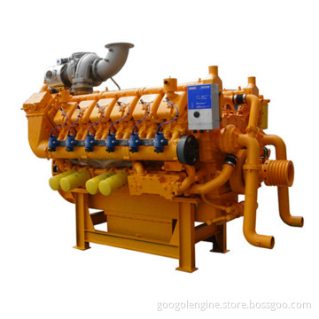 Methane Over 40% Googol 1143kW V12 Biogas Engine for Generator